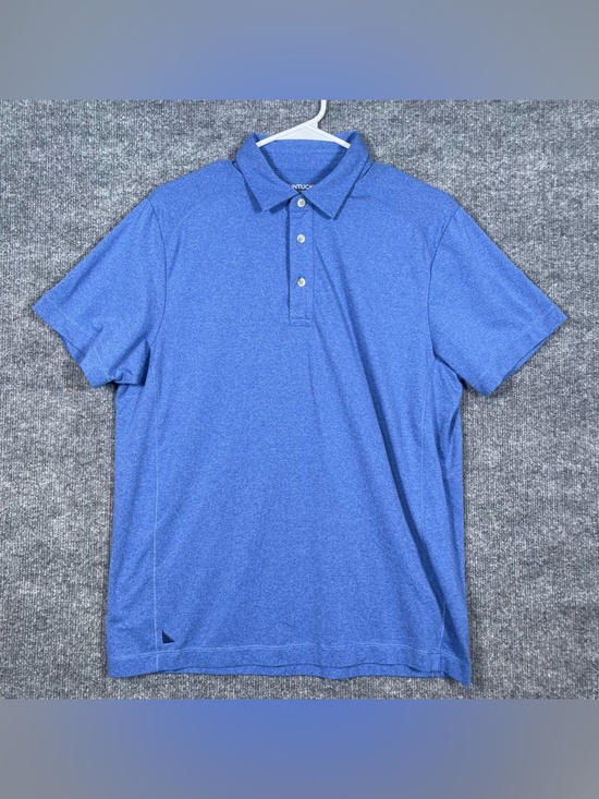UNTUCKit Other - Untuckit Mens Medium Blue Short Sleeve Stretch Polo Preppy Casual Shirt
